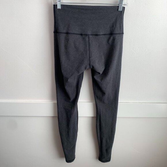 Lululemon Heathered Black Roll Down Wunder Under Pant - Picture 6 of 10